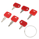 (6)For John Deere Heavy Equipment Ignition Excavator Loader Dozer Keys