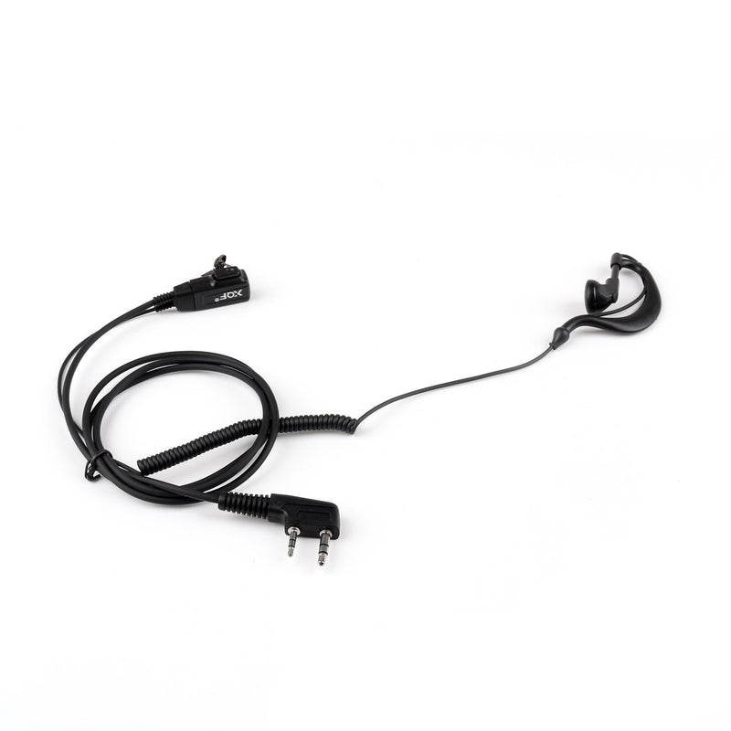 1x Earhook Earpiece Headset PTT MIC For TYT BaoFeng Kenwood KPG UV5R 888S