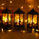 Halloween Portable Mini LED Wind Lantern Party Decoration Fireplace Light
