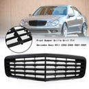 2007-2009 Mercedes Benz W211 E350 500 Front Bumper Grille Grill Gloss Black