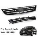 Chevrolet Impala Sedan 2014-2020 Gloss Black Front Bumper Grille Grill