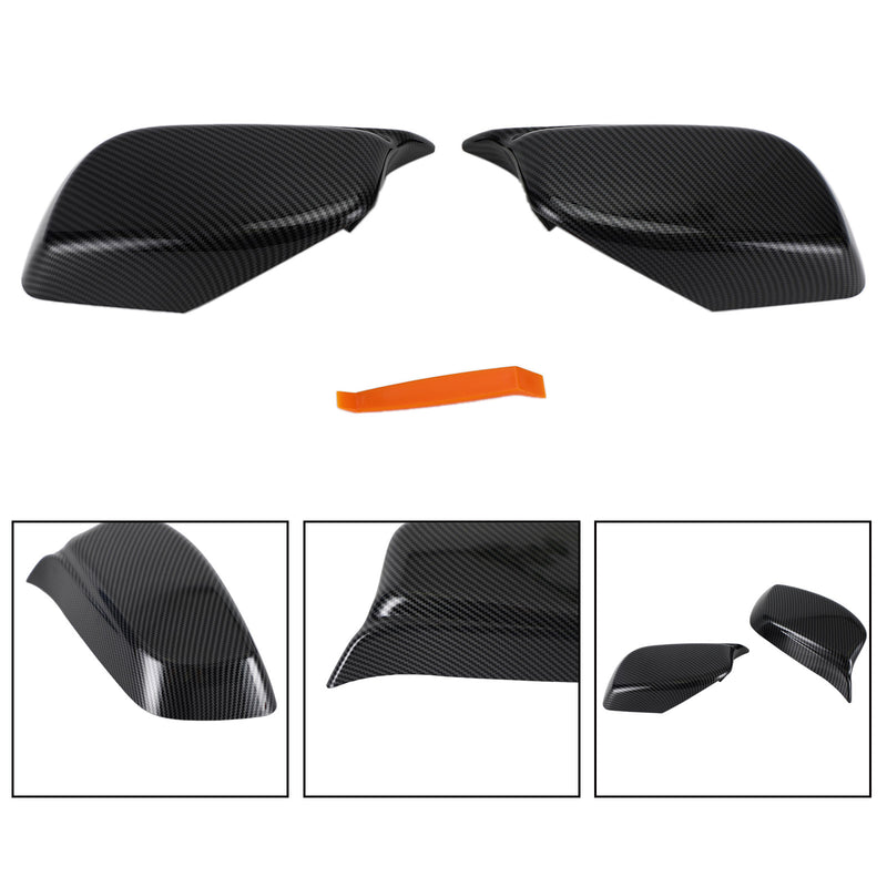 2x Rear View Side Mirror Cover Caps For BMW E60 5 Series 2004-2007 Generic