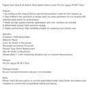 Jaguar XF XE F-Pace Engine Start Stop Push Button Knob Switch Decor Cover