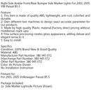 Right Amber Front Bumper Side Marker Lights For 2001-2005 VW Passat B5.5 
Generic