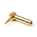 4PCS 2.5mm 4 Pole TRRS Mini Audio Male Plug Right Angle 90¡ã Connector YD Gld