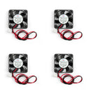 4Pcs DC Brushless Cooling Fan 5V 0.15A 4010s 40x40x10mm 2 Pin CUP Computer Fan