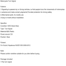 Rear Turn Signal Light for SUZUKI Hayabusa GSXR1300 GSX-R 1300 2008-2017 Generic