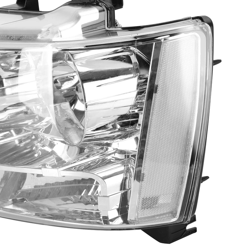 Chevrolet Tahoe 2007-2014 Chrome Housing Clear Headlights Assembly