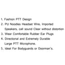 5x Headset Earpiece For Kenwood BAOFENG TYT LINTON UV-5R TG-UV2 Two Way Red