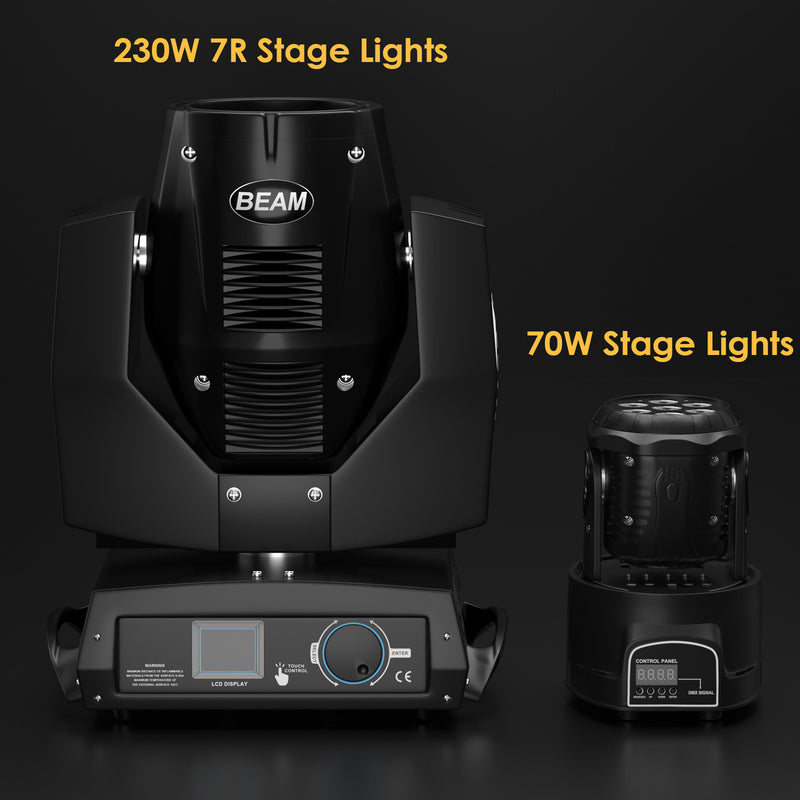 7 x10W Moving Head Stage Light 70W 7 LED RGBW DMX DJ Disco Stage Party Lighting