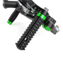 CNC Alu Rearsets Footpegs Green Fit for Kawasaki Ninja EX 250 / 400 2018-2020 Generic