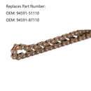 Drive Chain For Yamaha 94591-51110 94591-87110 Xvs125 Xvs250 Yfm35Ba Yfm350Fwan Generic