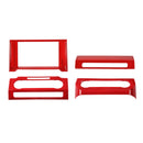 Red Silver Central Control Air Condition Navigation Warning Light Panel For Ford F150 Generic