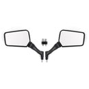 PAIR MIRRORS NEW Black Left Right Mirror 8MM 10MM For Motorcycle Motorbike