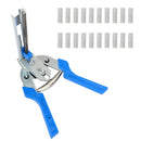 Hog Ring Plier & 600xM Clips Jaws Tool Staples Chicken Mesh Wire Cage