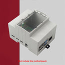 Protective Case White Fan w/ USB C 2.0 3.0 Ports for Raspberry Pi 4 Model B