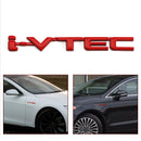 3D Metal i-VTEC Car Trunk Rear Turbo Fender Emblem Badge Decals Stickers Silver Generic
