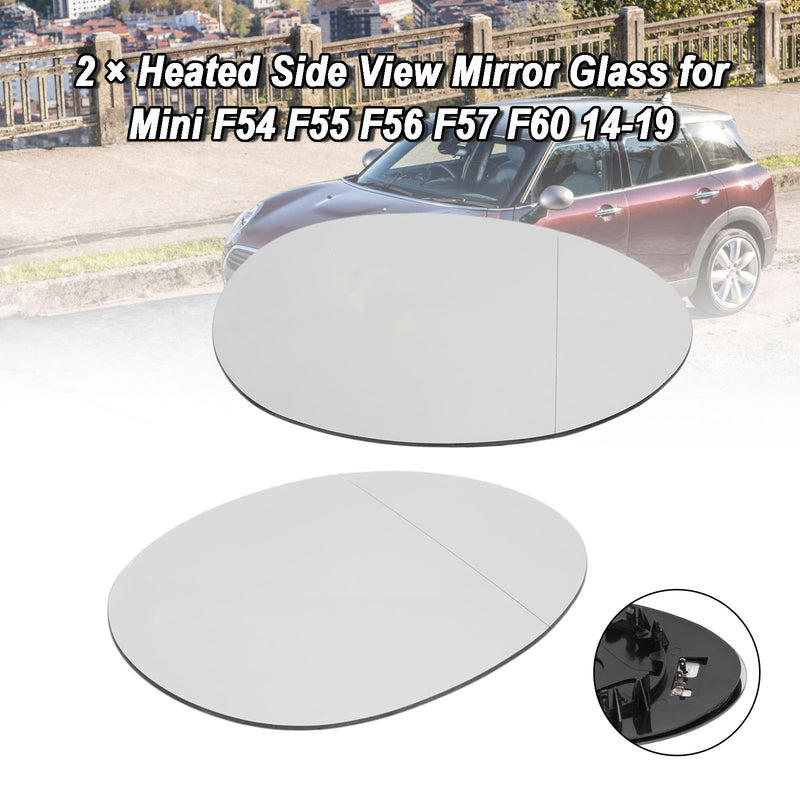 2014-2019 Mini F54 F55 F56 F57 F60 2 隆脕 Heated Side View Mirror Glass