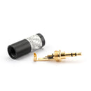 1PC Mini 2.5mm 3 Pole Stereo Plug Audio Connector Fit DIY Headphone Black