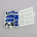 158pcs Motorbike Blue Fastener Clip Screw Kit Windscreen Fairing Bolt Universal Generic
