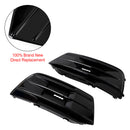 2PCS Audi Q5 2018-2022 Front Bumper Cover Grille Bezel Insert Gloss Black