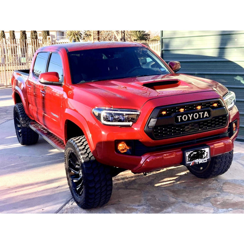 Tacoma TRD Pro 2016-2023 Grill Replacement Grille + ACC DRCC Garnish Sensor Cover + LED Lights