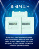 Upgrade RSIM-15+ 15 Nano Unlock Card for iPhone 13 Pro 12 Pro Max X Max 8 iOS15