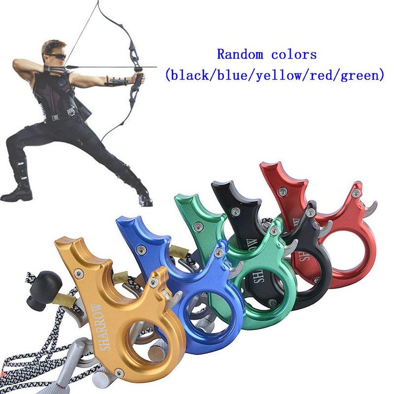 Compound Bow Release Aids 3 4 Finger Grip Thumb Trigger Caliper Archery Hunting