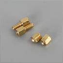 120Pcs M3 Brass Male Female Standoff Spacer Hex Screws Bolts Nuts Set