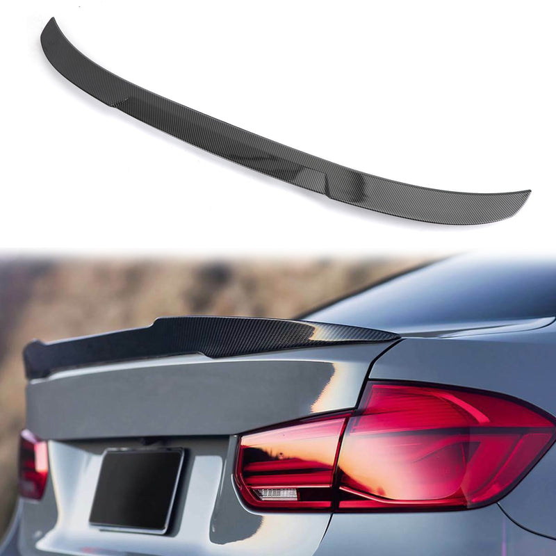 BMW F30 3Series 2012-118 Rear Trunk Spoiler Wing M4 Type Carbon Fiber Style