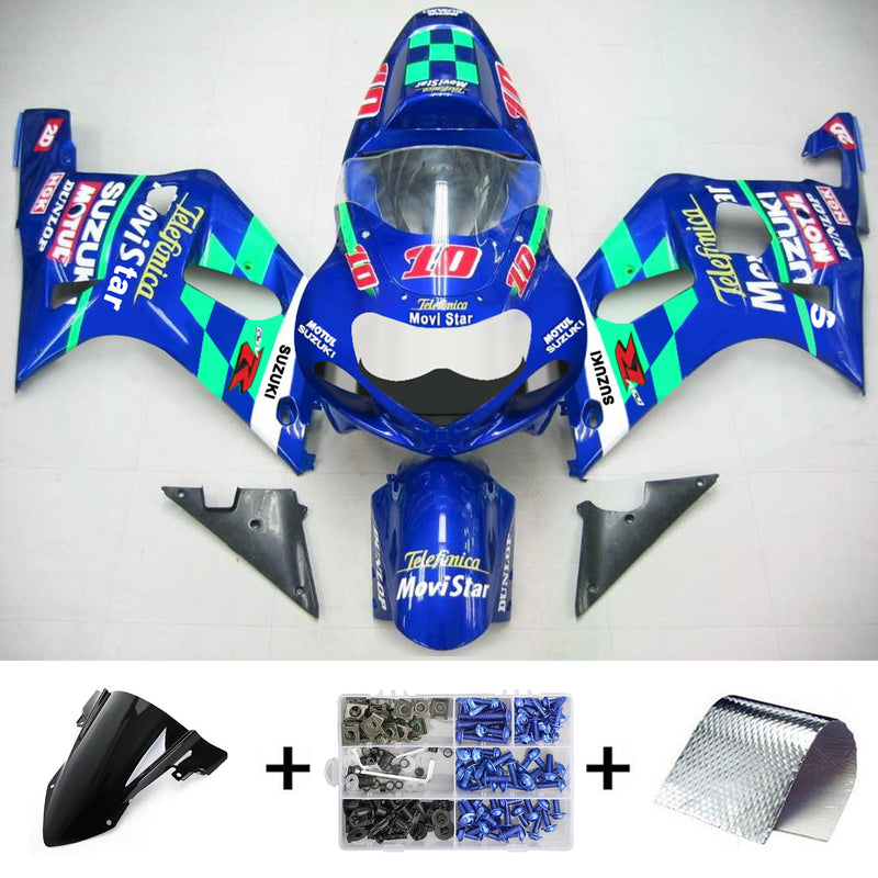 Suzuki GSXR750 2001-2003  Fairing Kit Bodywork Plastic ABS