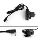 2Pin Z Tactical Bowman TCI U94 PTT Headset For Motorola Kenwood TYT TK3208