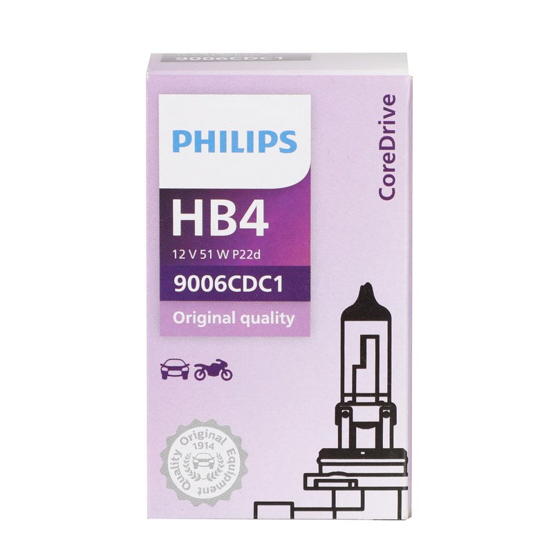 HB4 For Philips CoreDrive Halogen Headlight 9006CDC1 12V 51W P22d Generic