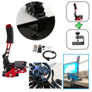 USB3.0 14Bit PS4/PS5 Handbrake for Racing Games Steering Wheel Stand G29 Red