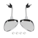 Left & Right Rearview Mirror Chrome For Vespa Sprint 50 125 150 2014-2022 Generic