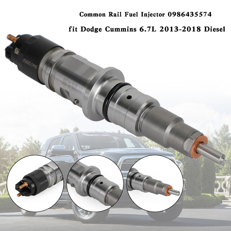 2013-2018 Dodge Ram 2500 3500 Pickup 6.7L Diesel Common Rail Fuel Injector 0986435574
