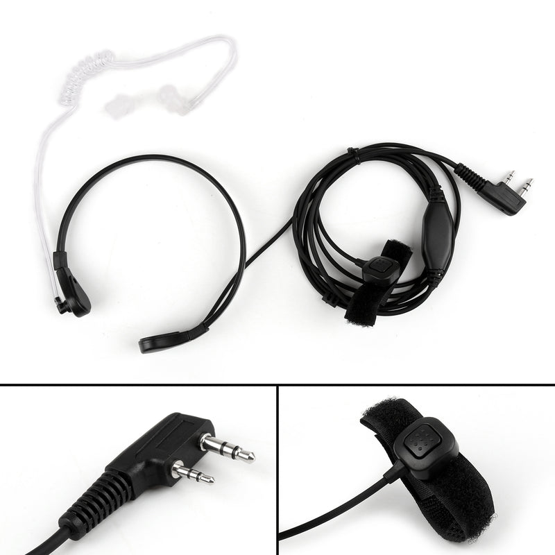 Throat Vibration Mic Headset For BaoFeng UV-5R Kenwood Wouxun KG-UVD1 Puxing