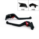 Long Brake Clutch Levers For Kawasaki ZZR/ZX1400 SE Version 2016-2017 Black Generic