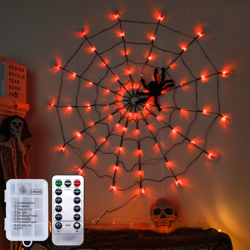 Halloween Decorations Web Lights Indoor Outdoor Party Garden Decoration+Spider