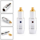 4 Pairs Earphone DIY Pin Gold Plated Audio Plug For MMCX 1840 1440 1540 Silver