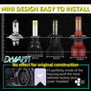 4-Sides D8 H1 200W 30000LM LED Headlight Bulbs Conversion Kit Xenon 6500K Generic