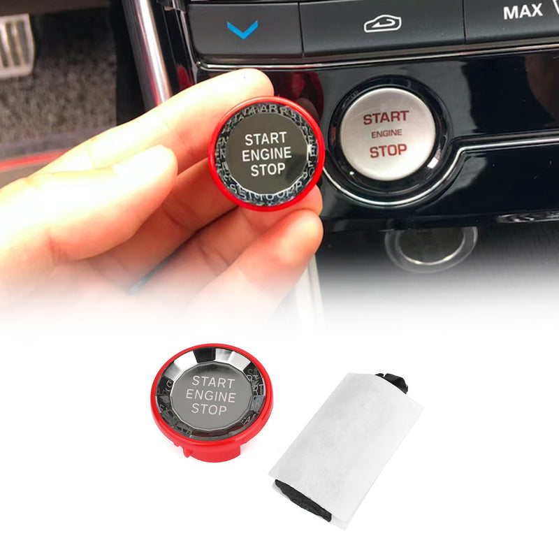 Jaguar XF XE F-Pace Engine Start Stop Push Button Knob Switch Decor Cover