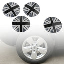 Wheel Center Hub Cap Emblem Badge decal Black Union Jack UK Flag For Mini Cooper Generic