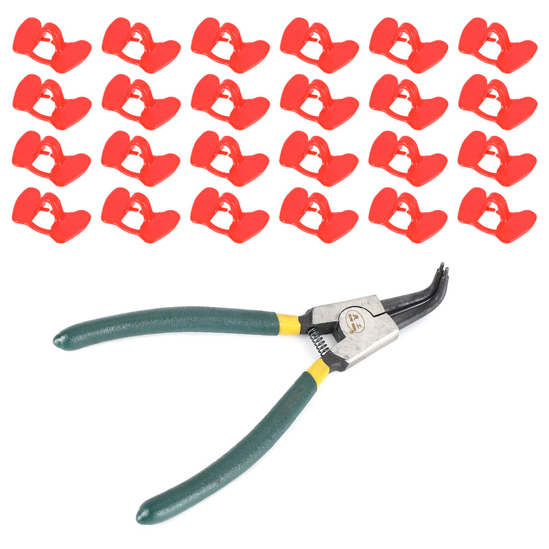24Pcs Of Pheasant Poultry & Chicken Blinders With Pliers Peeper Vision Blocker