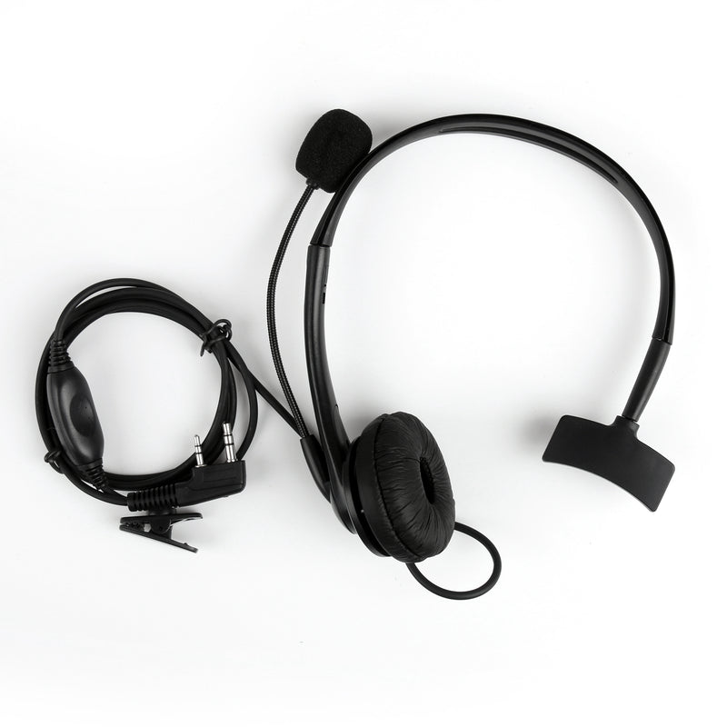 Overhead Headphone Headset For Kenwood Puxing Wouxun Baofeng 2-Way Radio