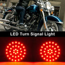1156 LED Turn Signal Light Inserts Lamp Fit for Softail Touring Dyna Sportster Generic