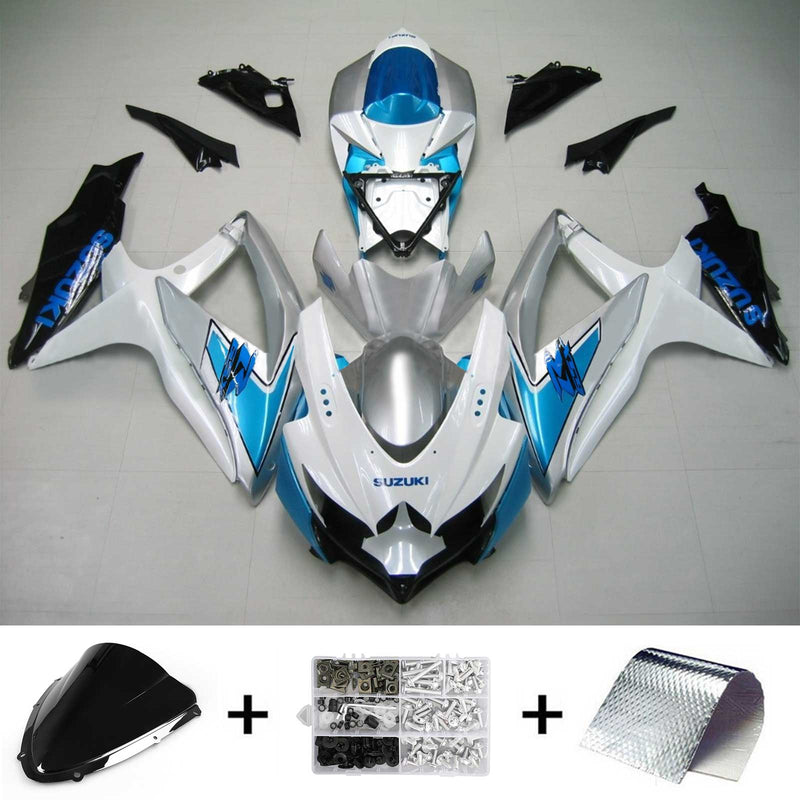 Suzuki GSXR 600/750 2008-2010 Fairing Kit Bodywork Plastic ABS K8