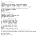 Short Clutch Brake Lever For Honda CB500F CBR500R 13-15 CBR300RR CB300F 14-16 Generic