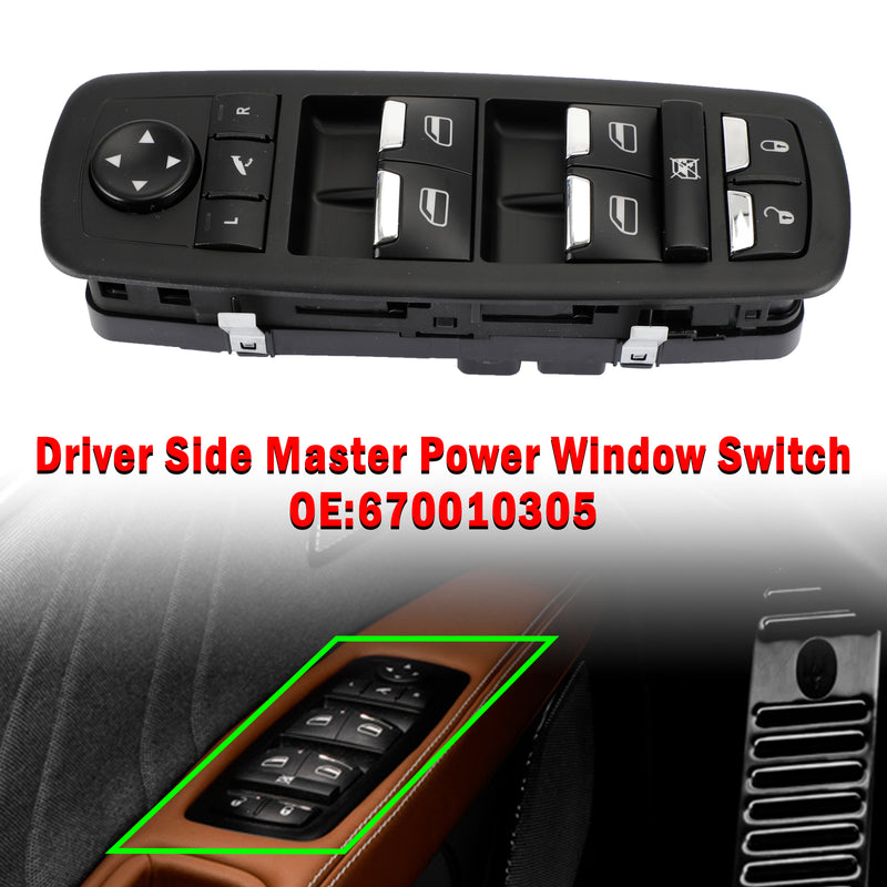 Quattroporte GTS Diesel S Q4 S V6 2013-2018 Driver Side Master Power Window Switch 670010305