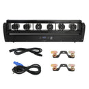 Red RGB 6 Eyes Stage Moving Head Laser Bar DMX512 DJ Party Club Laser Light